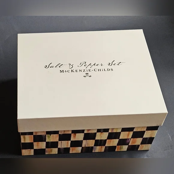 Mackenzie Childs Santa Salt and Pepper Shakers - Picture 8 of 9